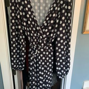 Beautiful dress. Navy and White polka dot dress... new with tags. Size 16 US